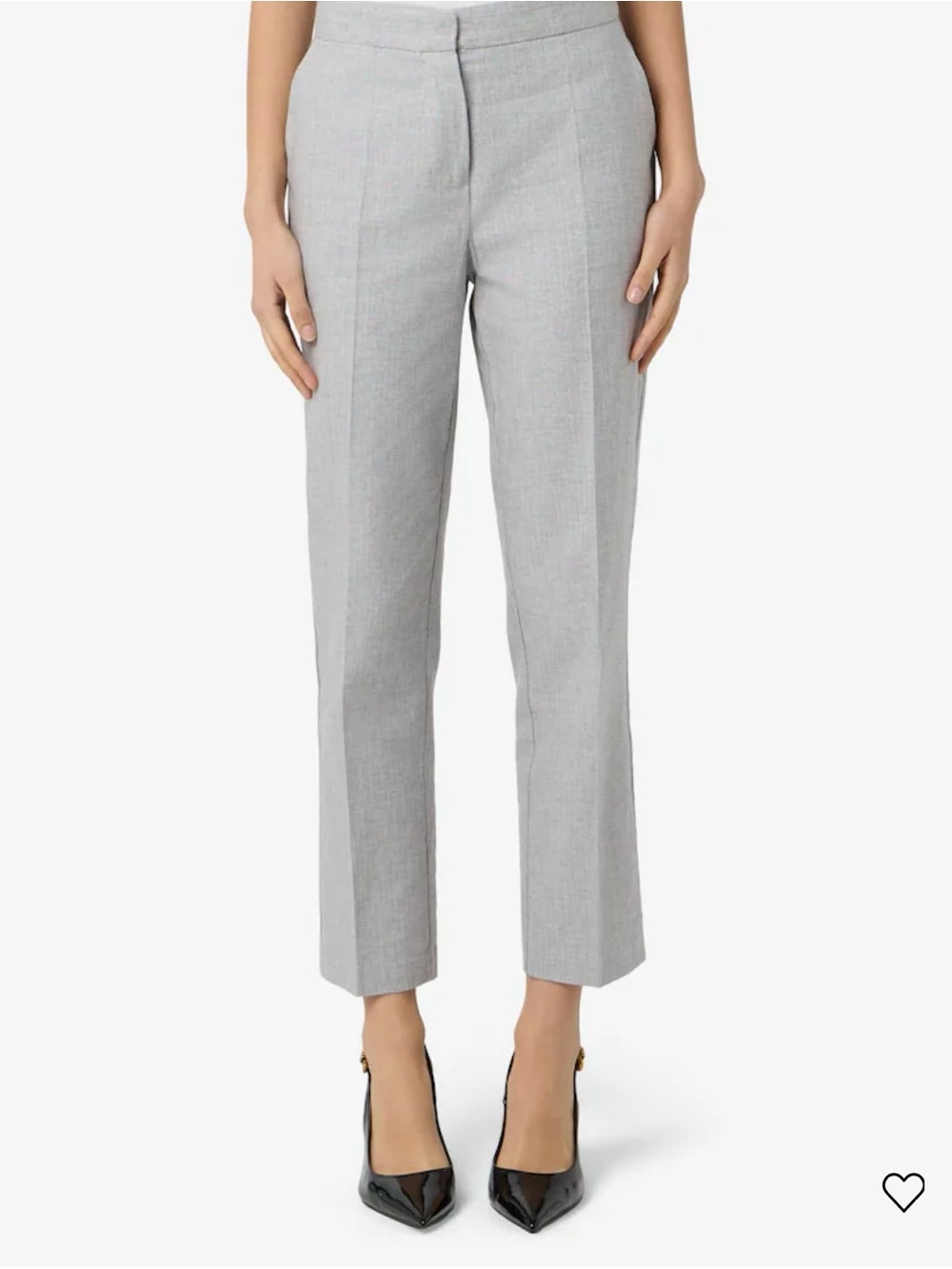 Made in Italy Sandro Ferrone Gray Linen Blend Pants Blue Pinstripe US Size 4
